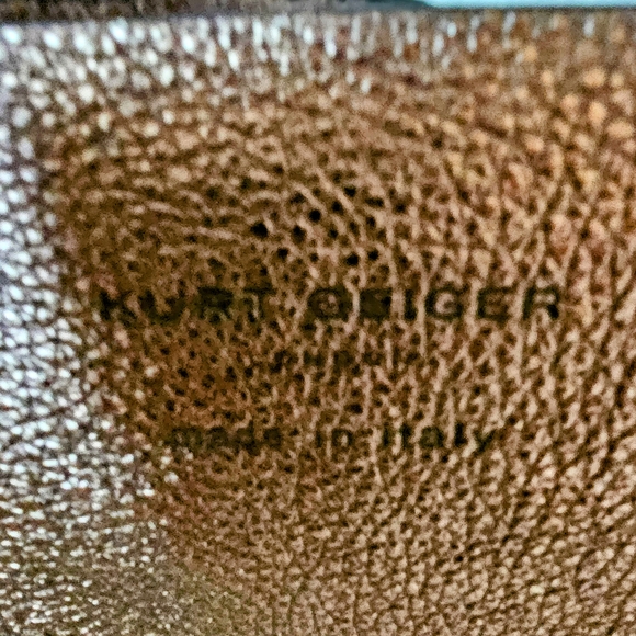 Kurt Geiger Italian Leather Metallic Tote Bag - Picture 4 of 9